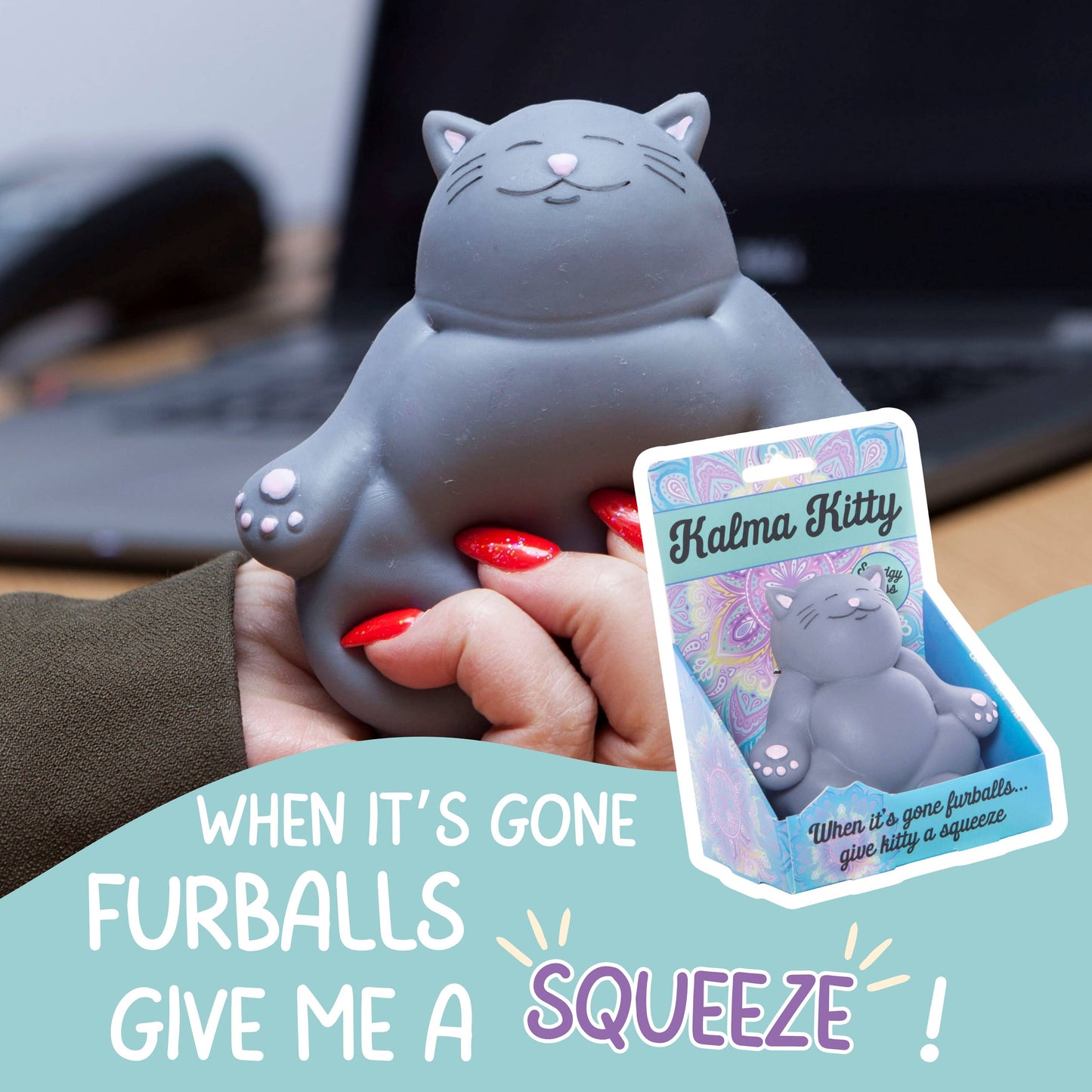 Kalma Kitty Stress Toy - Cat Fidget/Stress Toys - Cat Gifts