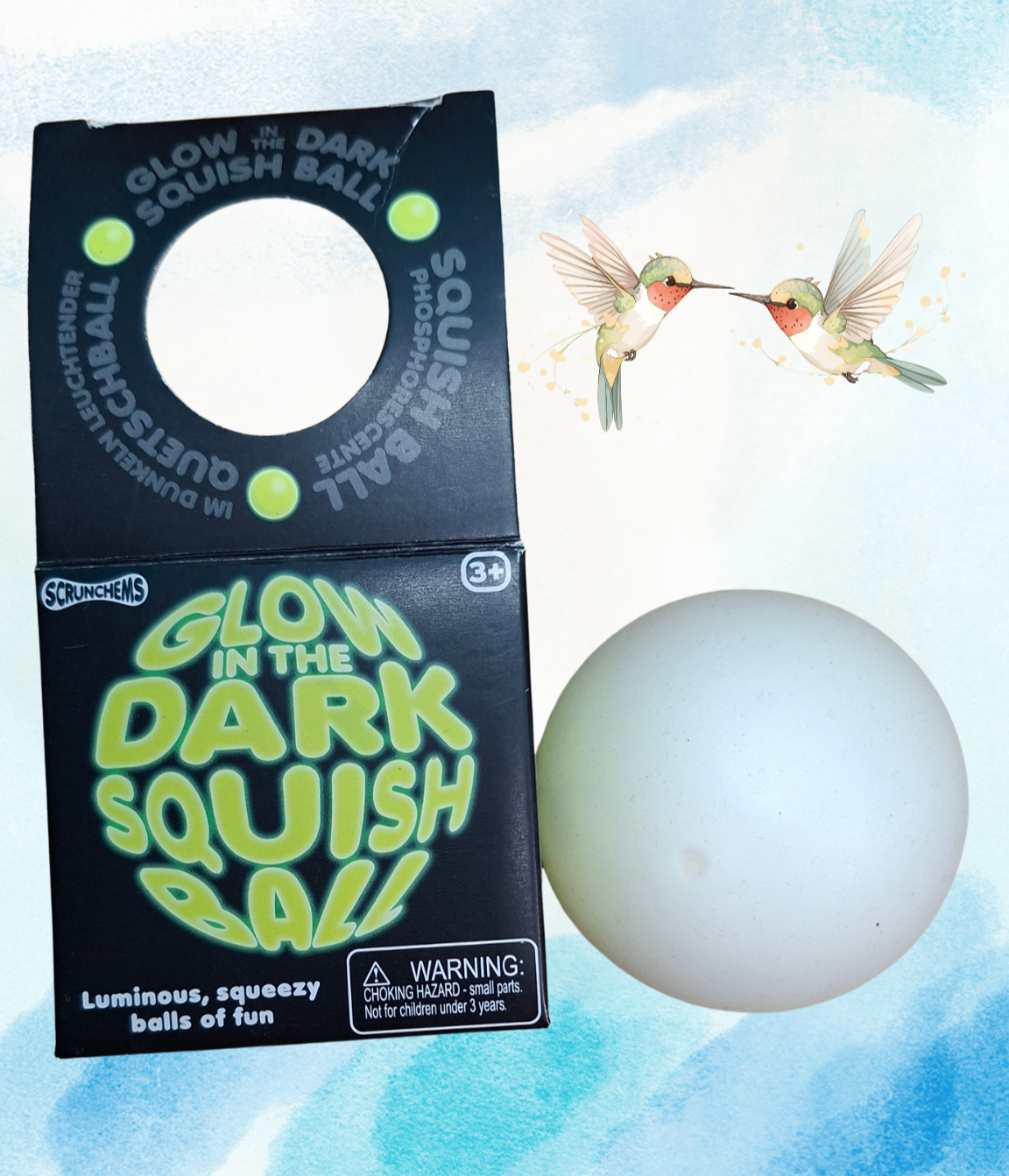 Scrunchems glow in the dark squish ball