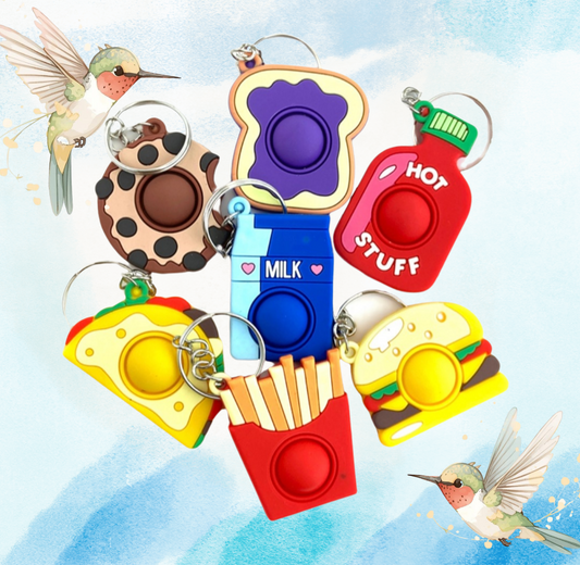 Foodie Poppit keyring